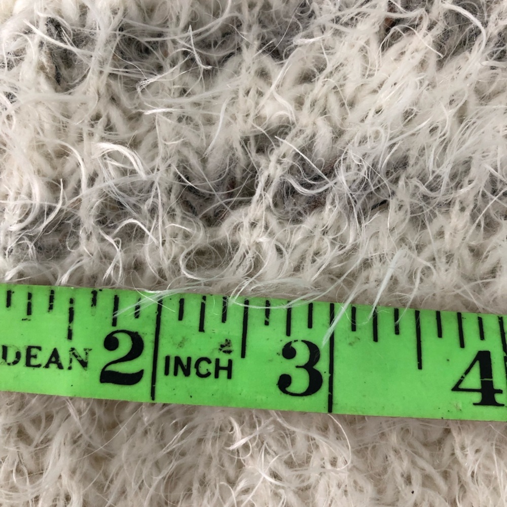 Anthropologie Gray and Cream Cowl Neck Sweater - Picture 5 of 15